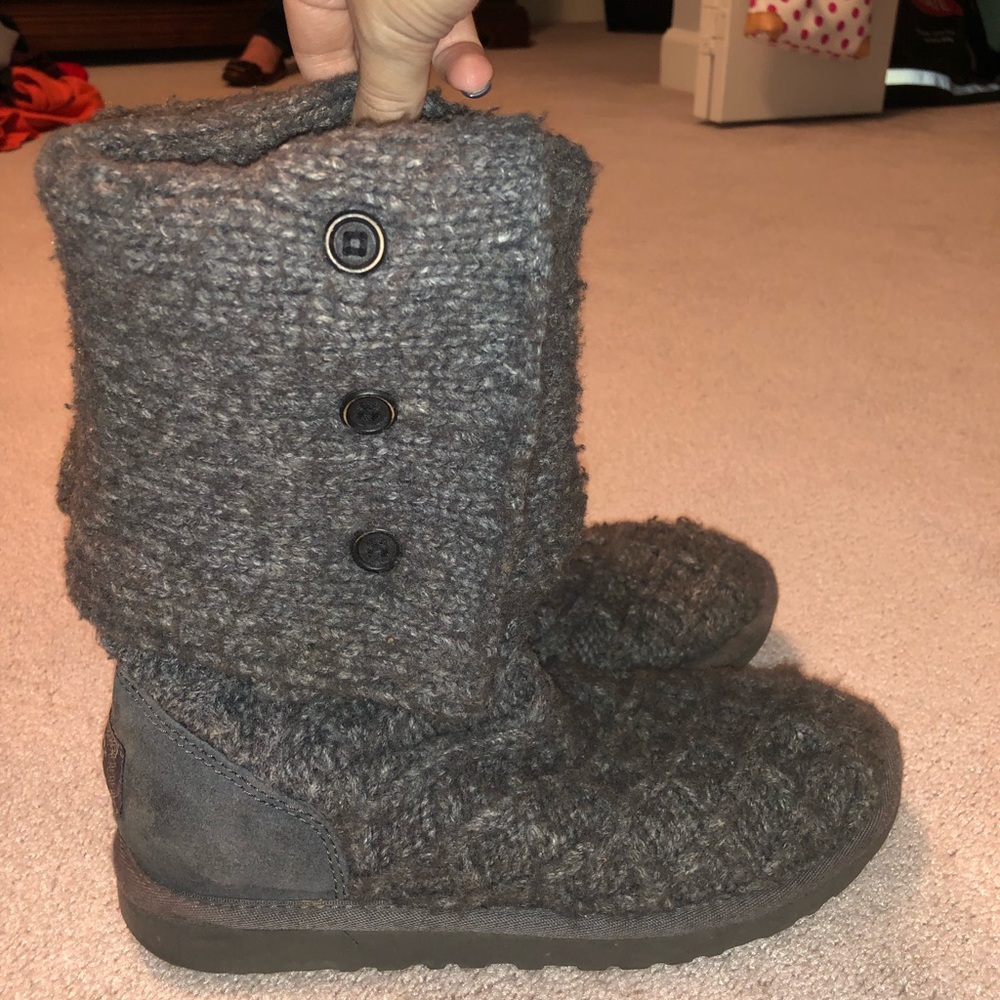 Knit UGG boots